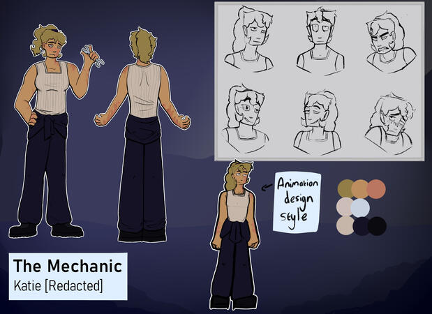 Character design for an action assigment