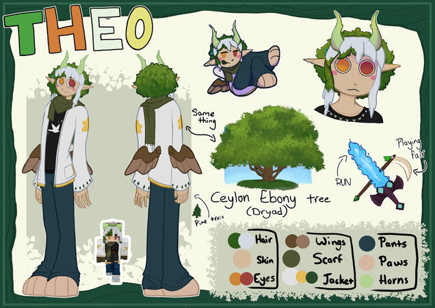 Simple character sheet for a gesture assignment